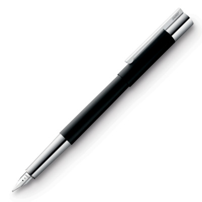 Lamy Scala Fountain Pen - Matte Black - Fine Point - L80F -New- Made in Germany