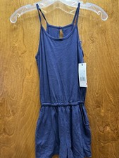 Girls "Habitual Girl" NWT Blue romper /spaghetti straps. Size7-8 Reg. 38.00