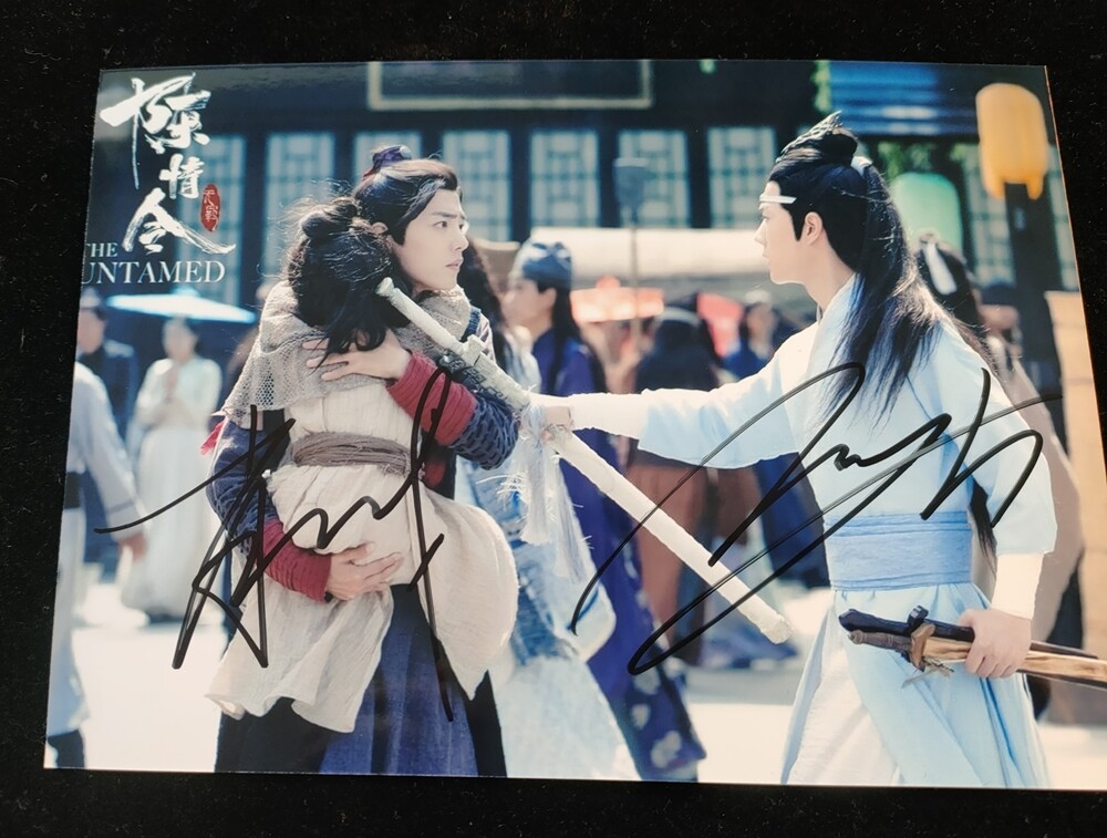 Xiao Zhan YIBO CHEN QING LING Autographed Signed Photo 5*7 inch ...