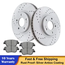 Front Rotors + Ceramic Brake Pads Kit for 2011 -  2015 Kia Optima Hyundai Sonata