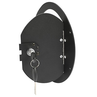 HECASA Black Powder Coated Locking Fuel Door Fit HMMWV Any Model & Hummer H1