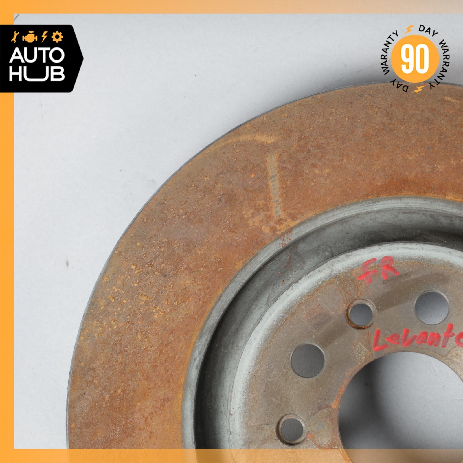 17-20 Maserati Levante M161 Front Brake Rotors Disc Left and Right Set OEM 44k