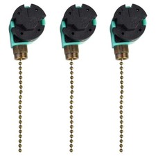 3 Pack Ceiling Fan Switch 3 Speed 4 Wire Ze-268s6 Fan Pull Chain Switch8457