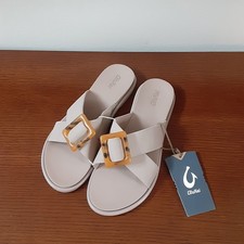 Olukai La  i Slide Womens 8 Taupe Water Resistant Slip On Comfort Sandals New