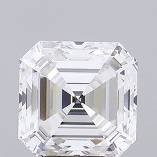 Asscher Diamond Lab Grown GIA Certified VS1 Clarity D Grade 5.07 Ct 1390.14 per carat