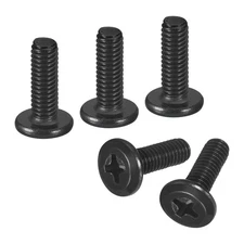 25Pcs M4-0.7 x 12mm Flat Round Head Machine Screws, Phillips Drive Fastener