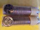 Lot of 2 BU Red 1958 D Wheat Penny Cents Rolls! D Mint! 100 US Coins! Gems