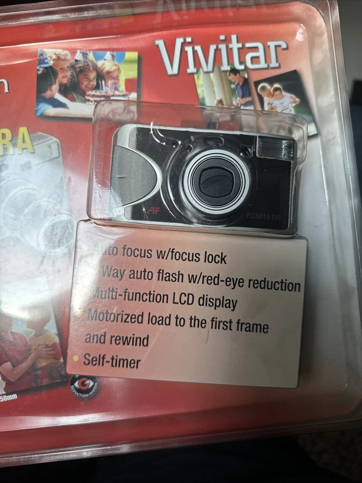 Vivitar PZ3815 DB Date Back 38-150mm Power Zoom 35mm Point’n Shoot Camera NIP! - Image 3 of 4