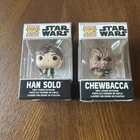 Star Wars Funko Pocket POP! Keychain Han Solo And Chewbacca 2" Vinyl Figures