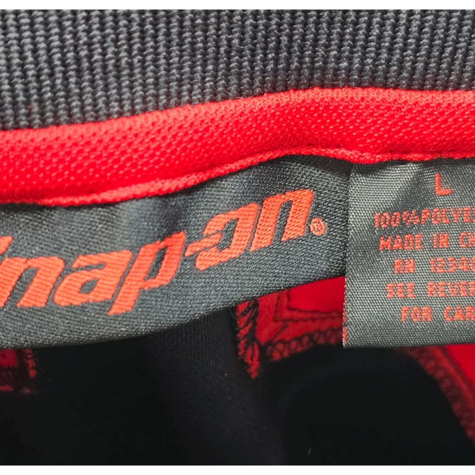 Nuevo con etiquetas Polo de bolsillo de manga corta negro y rojo con herramientas a presión talla grande para hombre Foto 3 de 4