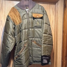 Vintage 80’s Bob Allen Quilted Shooting Jacket Made In USA Men’s L Suede