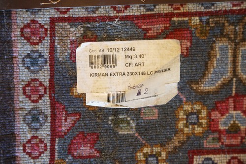 kirman extra persian rug 70s 80s hand knotted fine knot large antique - Picture 20 of 24