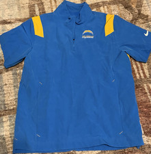 Nike NFL Los Angeles Chargers Blue Yellow Jacket XL Officially Licensed Football