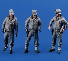 1/35 Resin Figure US Army G.I.s WWII 3 Figures Unpainted Unassembled