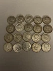 20 Kennedy Half Dollars 40% Silver 1965-1969 Lot