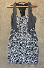 Silence + Noise Mini Tank Dress M Urban Outfitters Animal Cat Print Skater Punk