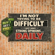 Rogue River Tactical Funny Sarcastic Metal Tin Sign 12x8 Wall Decor