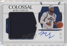 2021-22 Panini National Treasures Colossal Material 15/49 Mike Conley Auto 1a07