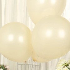 10 CREAM 18" Biodegradable Latex Matte Pastel Balloons Party Wedding Decorations