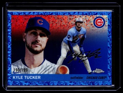 2025 Topps Chrome Platinum #91 Kyle Tucker SN Blue Mini-Diamond Refractors #/199