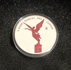 Libertad 5 Ounce Fine Copper Round Colorized White Glitter Fire & Ice Mexico 5oz — photo 1