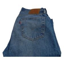 Levi Paket 501 Straight Jeans blau Taille 33 Bein 30 W33 L30 Knopfleiste (Q8802)
