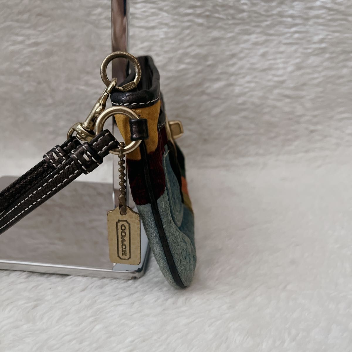 COACH Signature Patchwork Hand Bag Accessory Pouc… - image 5