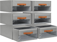 Dimj Schubladen Ordnungssystem Schubladenboxen - Aufbewahrungsbox Faltboxen Mit