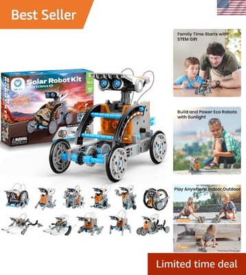 DIY Solar Robot Kit - 12 Models for Ages 8-13: Fun STEM Building Experience
