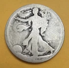 1918-S Walking Liberty Half Dollar 50C, AG - About Good