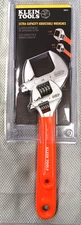 Klein Tools 2pc Extra Capacity Adjustable Wrench Set D5072 Cushion Grip 10” 6”