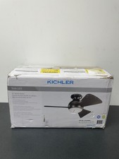 Kichler 330150MWH Sola 34" 3-Blade LED Outdoor Ceiling Fan with Wall Control