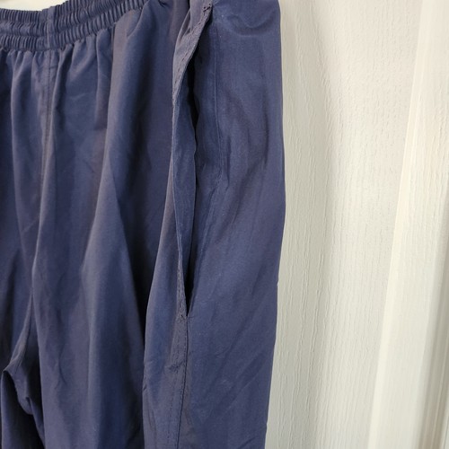 Turfer Sport Mens XL Track Pants Navy 32" Inseam Ankle Zip Lined Pockets - Picture 12 of 12