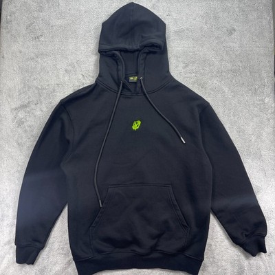 MAYC Mutant Ape Yacht Club Slime Hoodie Mens Large Black Graphic Print Cotton