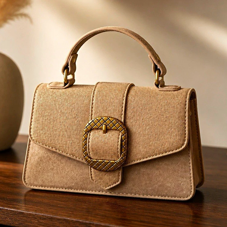 ミュージシャン GOD ONLY KNOWS FAKE LEATHER HANDLE BAG Women's Bags