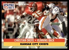 1991 Pro Set Christian Okoye Kansas City Chiefs #185