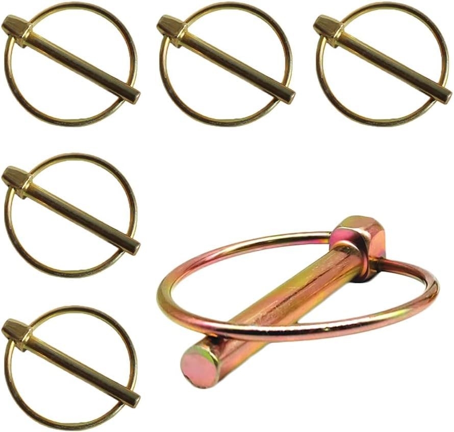 6 Pcs Lynch Pins Multi-Functional Safety Linch Pin with Ring Lock Pins for Boat