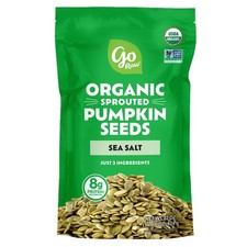 Go Raw Organic Sprouted Sea Salt Pumpkin Seeds with Sea Salt 22 oz