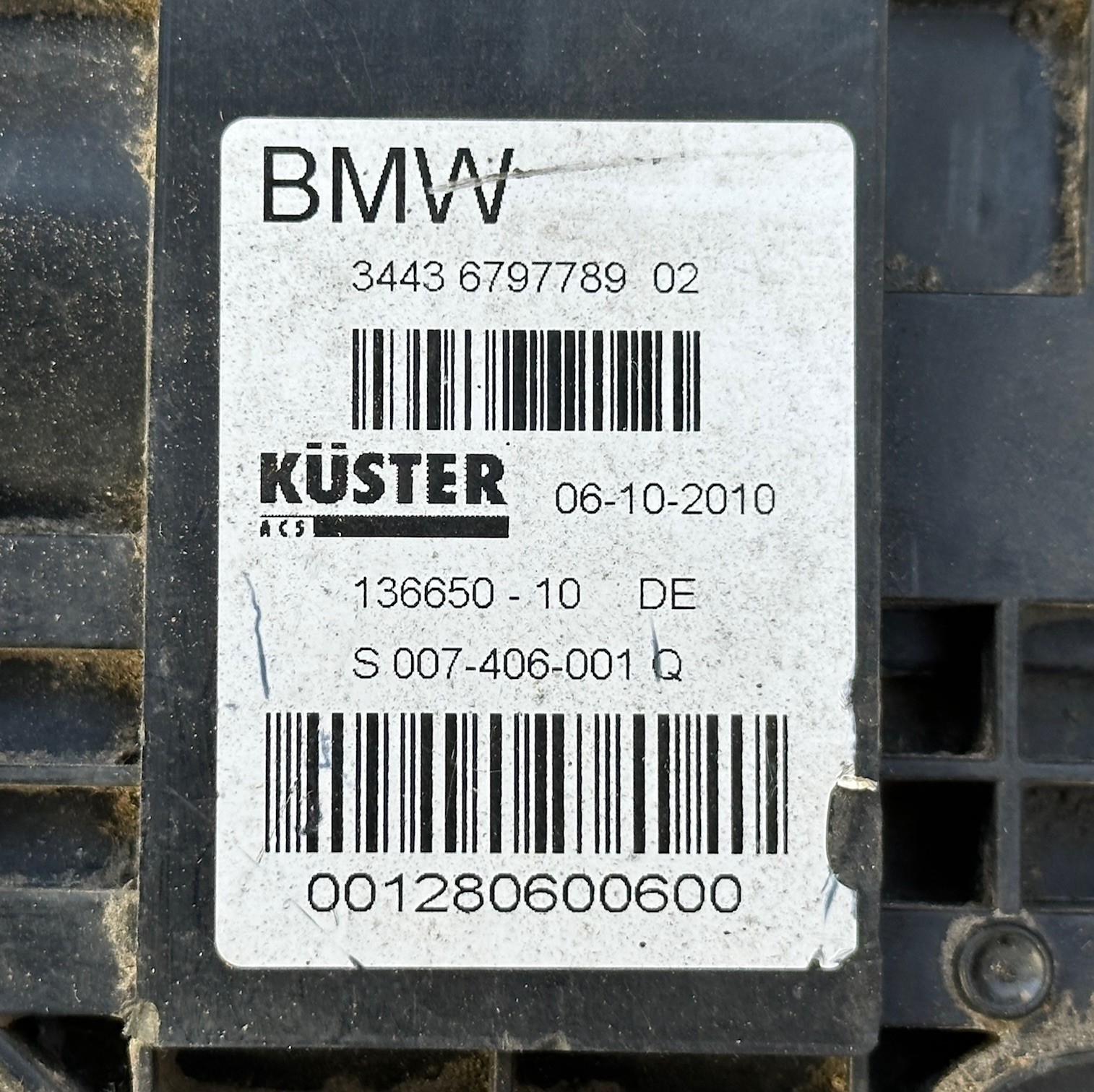 10-15 BMW F01 F02 F04 7-SERIES EMERGENCY PARKING BRAKE ACTUATOR 34436797789 OEM