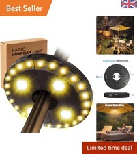 Versatile 28 LED Patio Umbrella Light - 3 Brightness Modes for Every Occasion