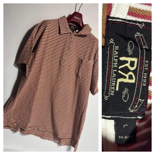 RRL, RRL 90'S Double RL Made In USA Three Star Polo Shirt Mens Vintage From Japan
