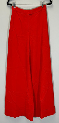Moschino Cropped Tailored Women's Size 8 US Red Trousers NWT