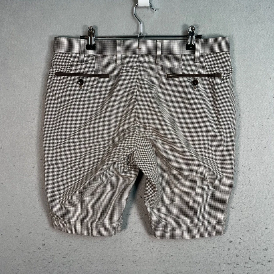 United Arrows Tokyo Houndstooth Mens Shorts Size Large Cotton Blend - Image 2 of 4