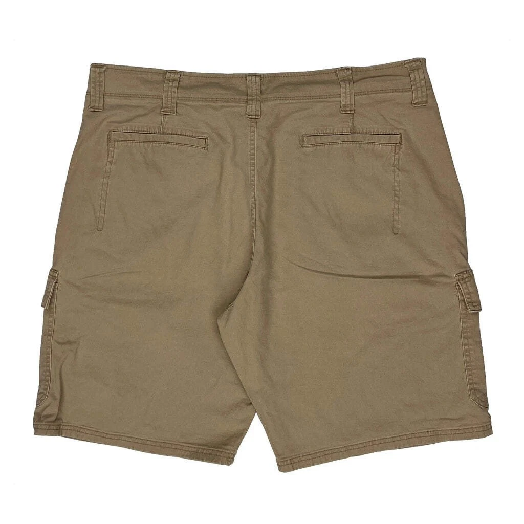 Wrangler Cargo Shorts - 36W 9L Beige Cotton Blend