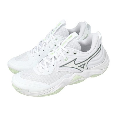 Mizuno Wave Momentum Elite White Green Women Unisex Volleyball Shoes V1GC2512-85