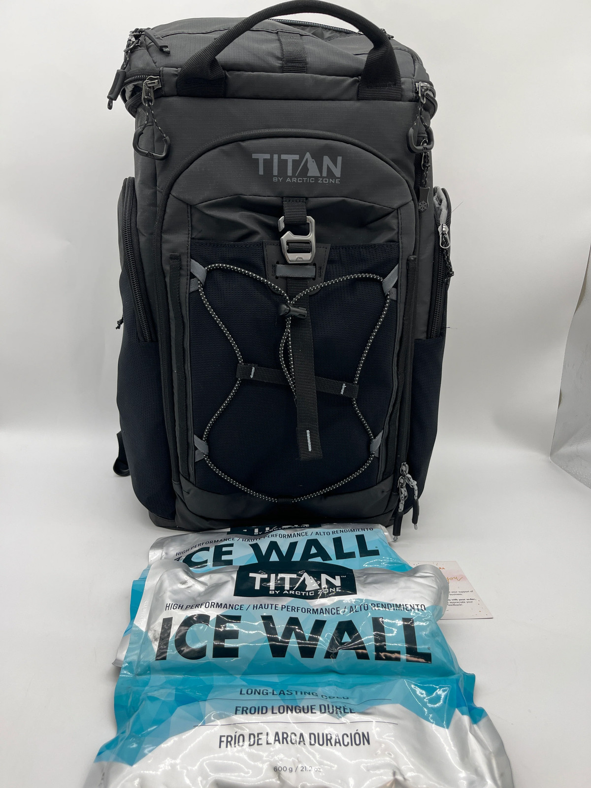 Black 5 Compartments 2 Ice Packs 10005759 Insulated