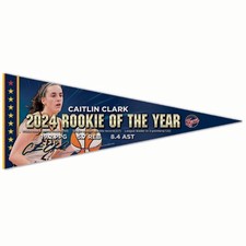 Caitlin Clark 2024 Rookie of the Year 12" x 30" Premium Pennant Indiana Fever