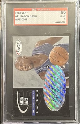 2000 Sage - Authentic Autograph Baron Davis #A11 Silver /210 (AU)