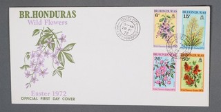 MayfairStamps British Honduras FDC 1972 Easter Wild Flowers Combo First Day Cove
