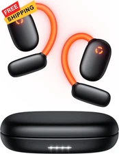 AI Translation Earbuds with 164 Languages, 80H Playtime Bluetooth Orange 